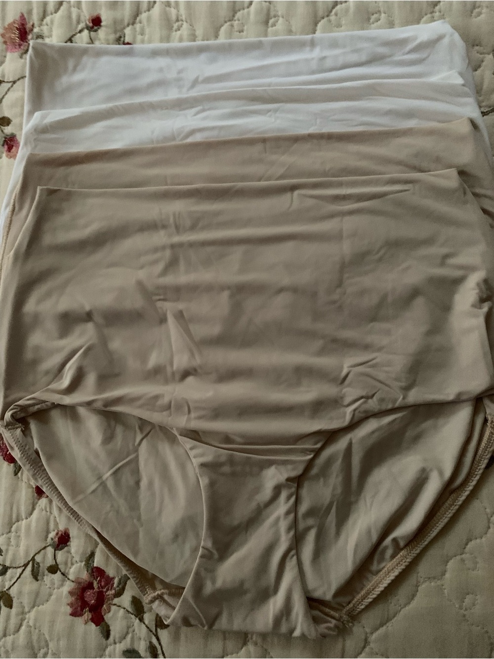Warner's White & Nude Seamless High-Waist Shaping Briefs